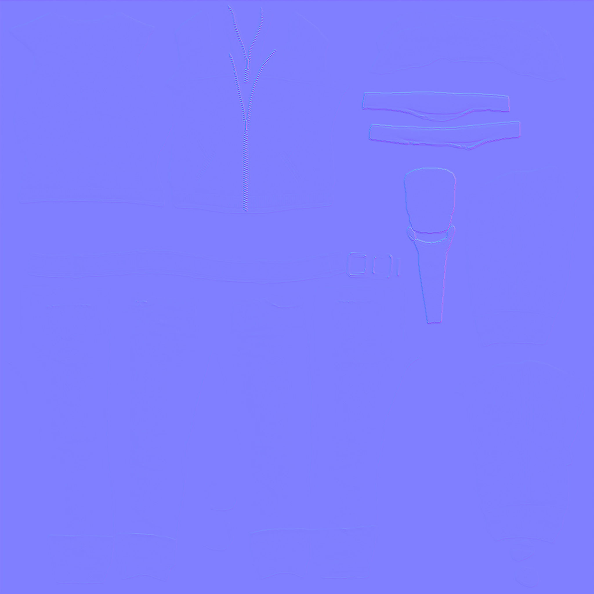 Casual Girl Character Outfit Low-poly 3D model_13