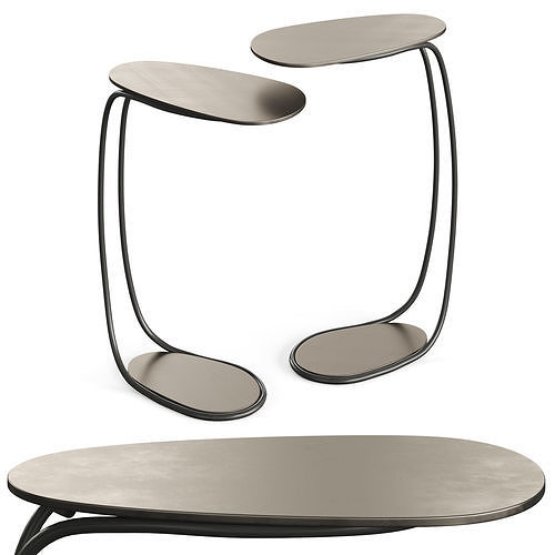Cattelan Italia Yago Side Table 3D model