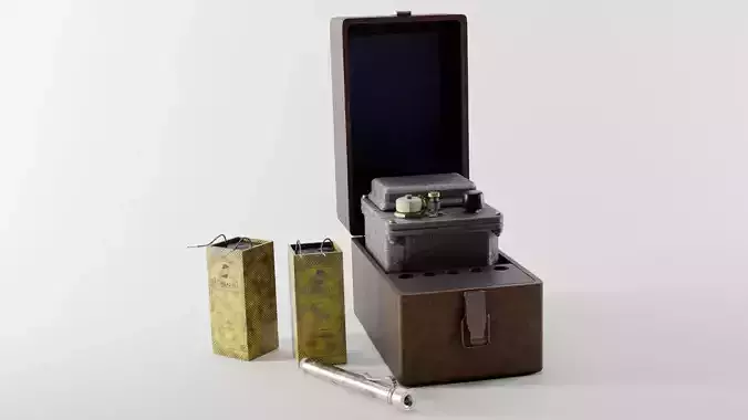 Dosimeter cold war ZD5 DP24 DKP50A and Galvanic element batarey