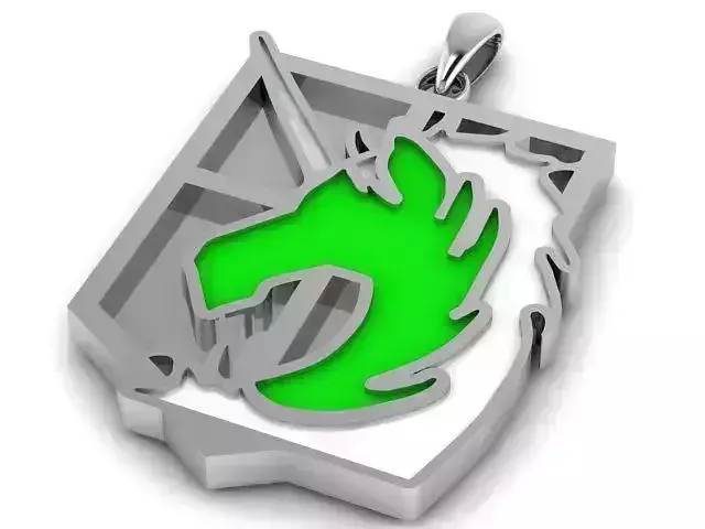 pendant for 3d printing in anime style