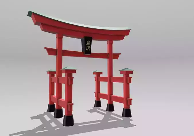 Torii gate 3D print model