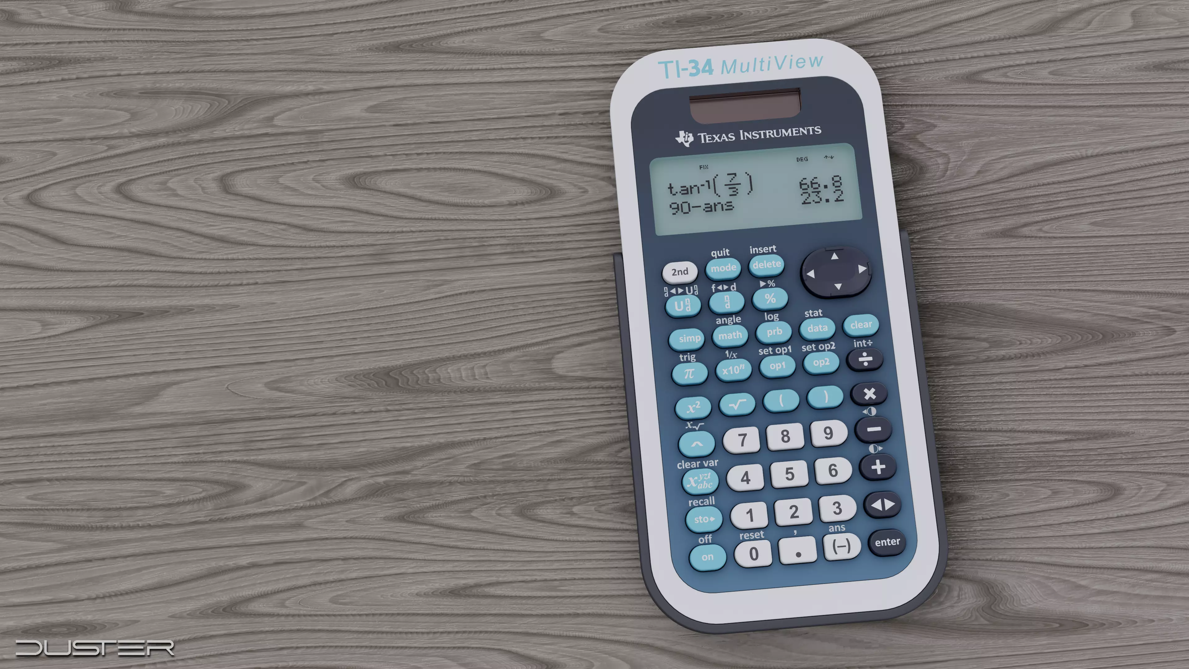 Texas Instruments Scientific Calculator Low-poly 3D model