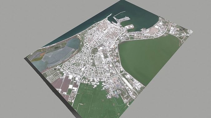 Cityscape Burgas Bulgaria 3D model 7