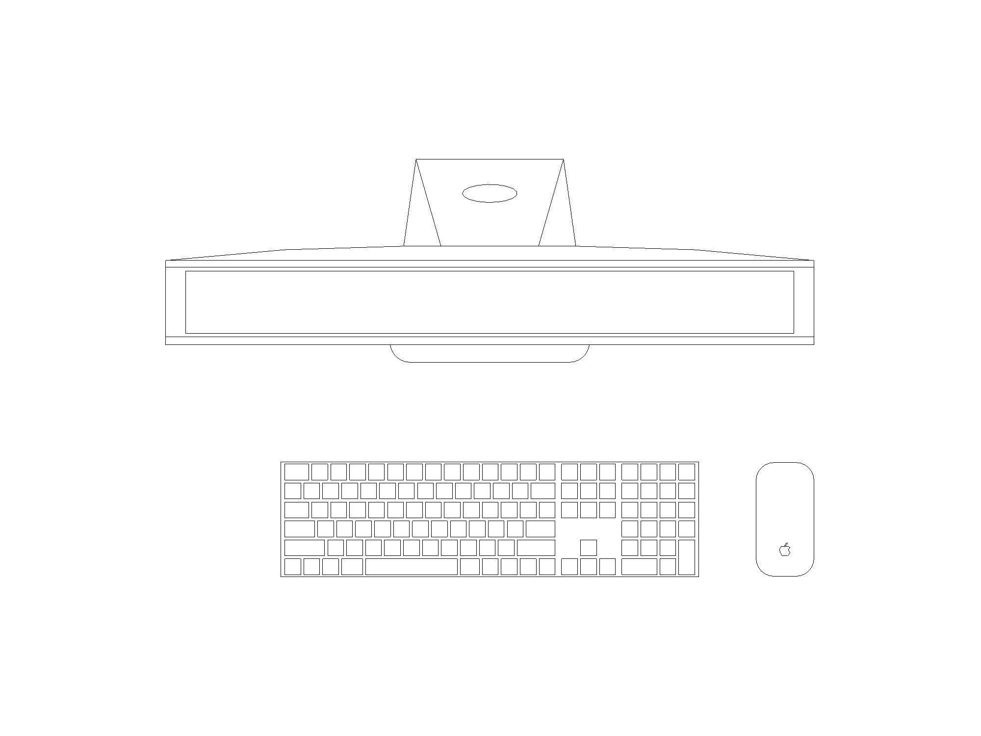 Apple iMac 27 Workstation - Revit Family 3D model | CGTrader