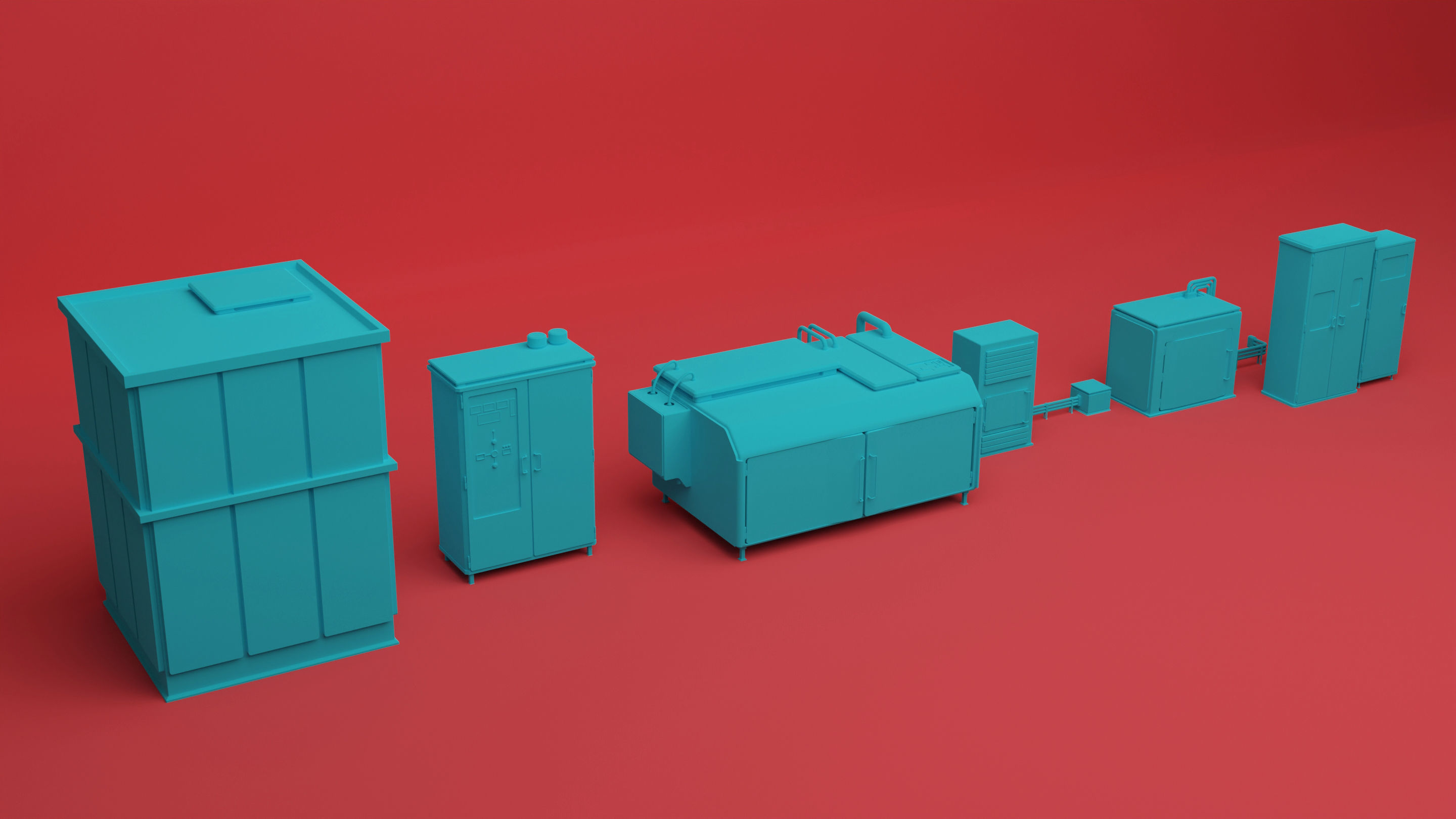 SCI-FI Rooftops 3D model_13