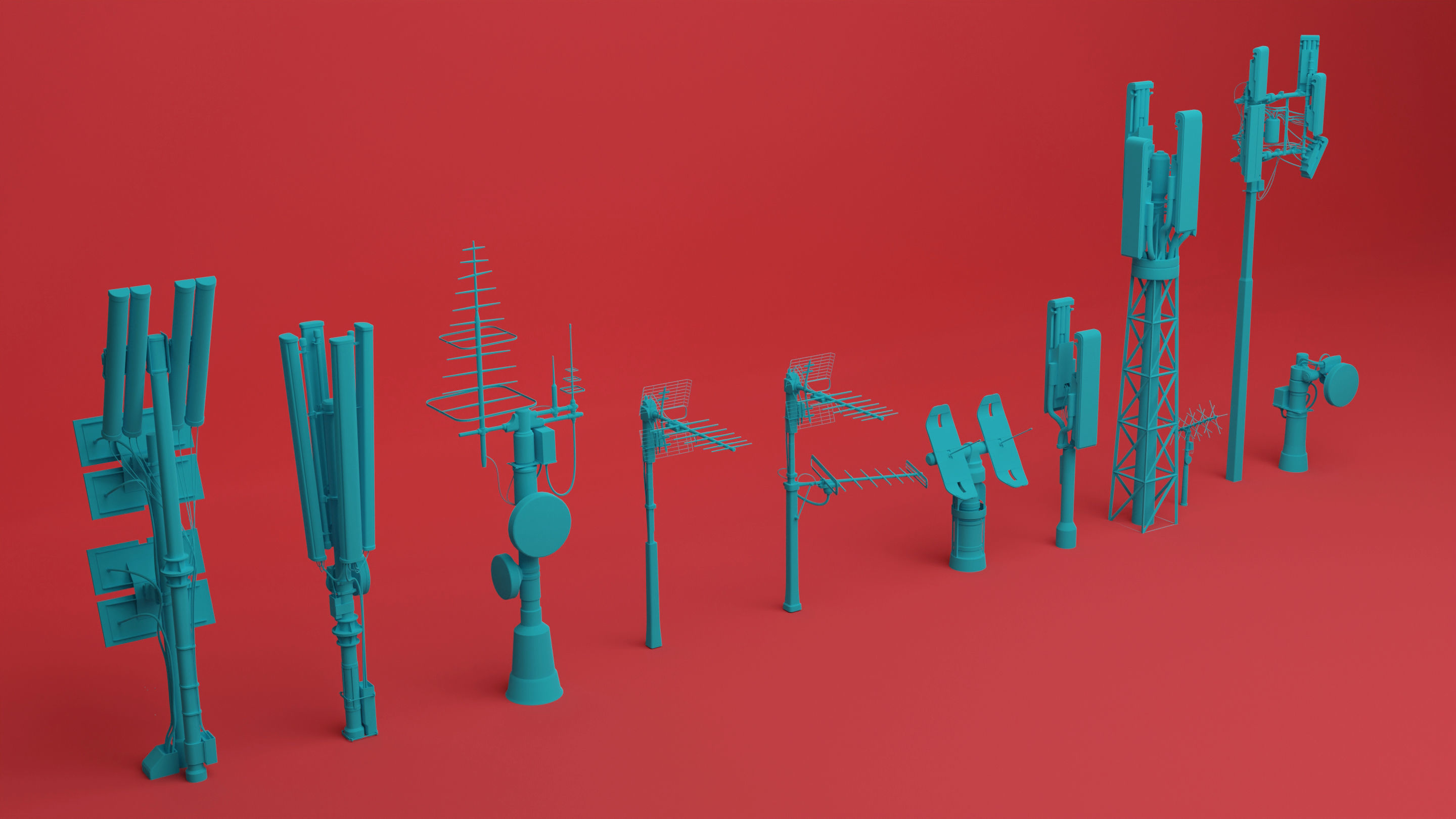 SCI-FI Rooftops 3D model_4