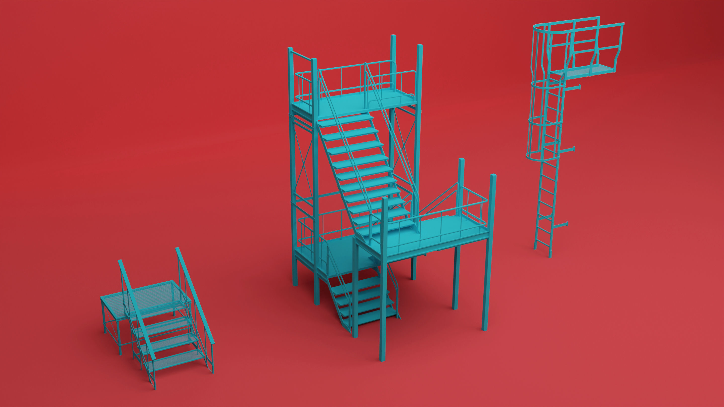 SCI-FI Rooftops 3D model_10