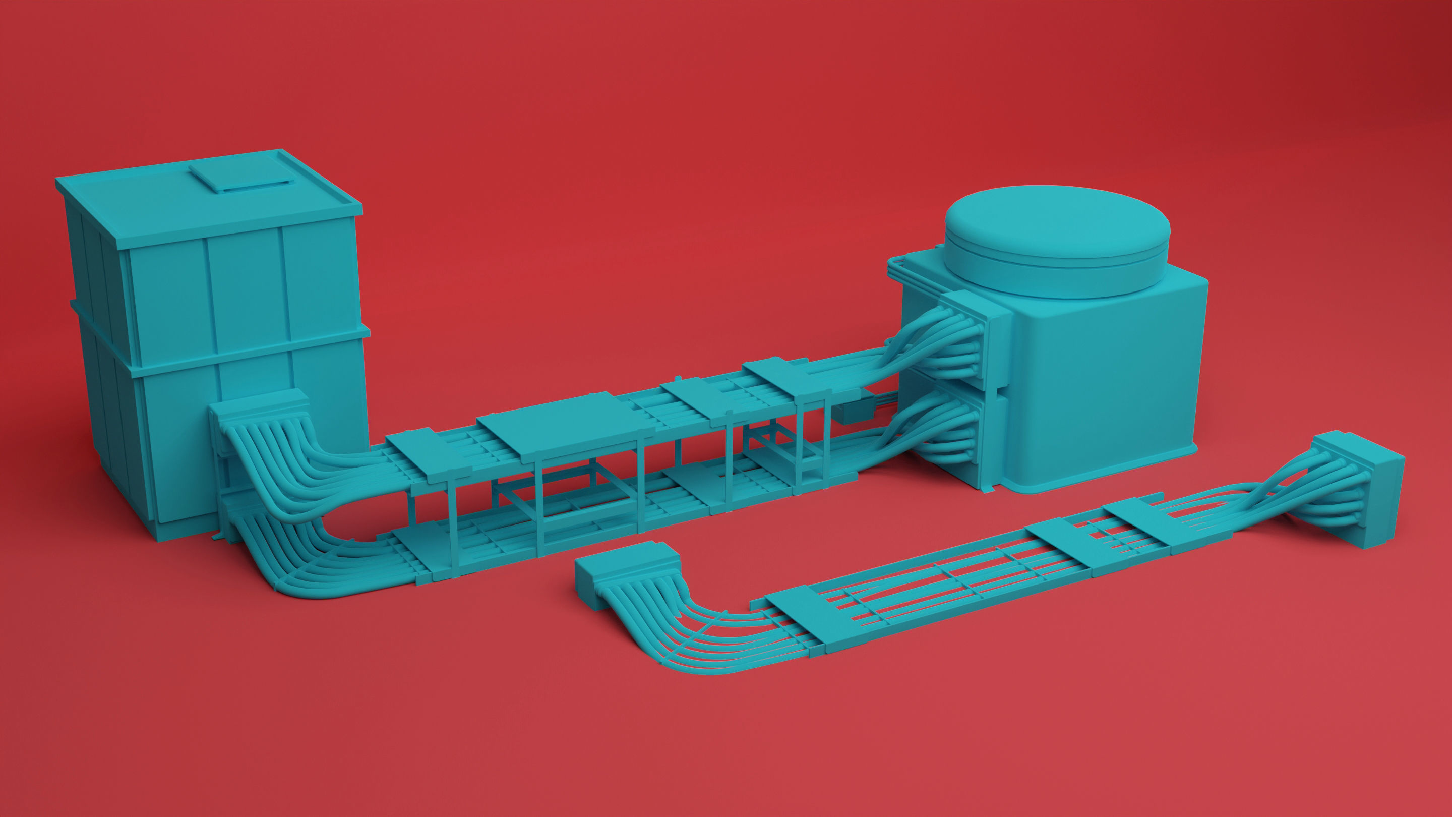 SCI-FI Rooftops 3D model_8