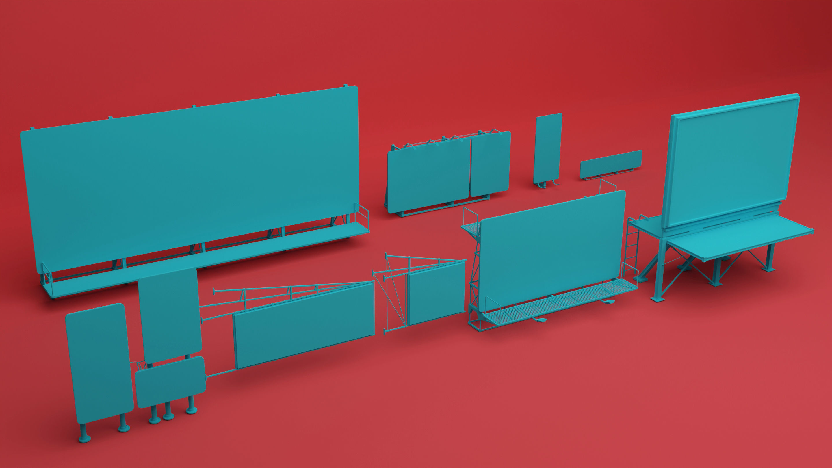 SCI-FI Rooftops 3D model_15