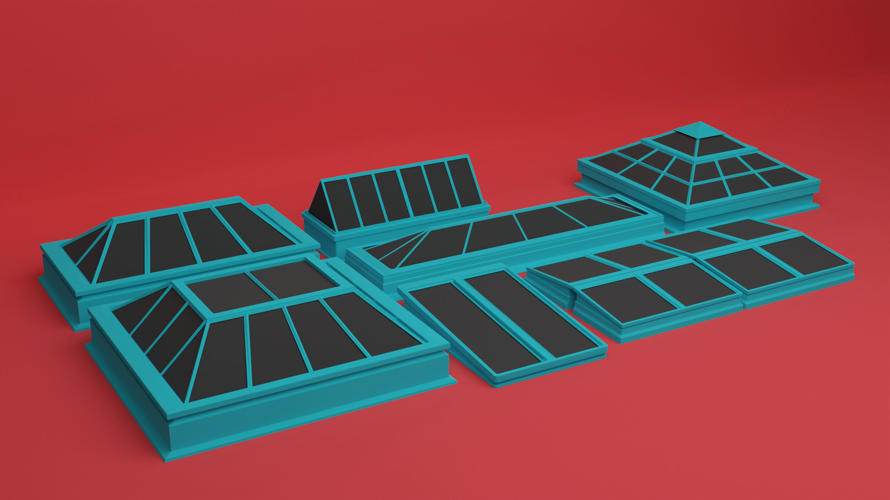 SCI-FI Rooftops 3D model_12