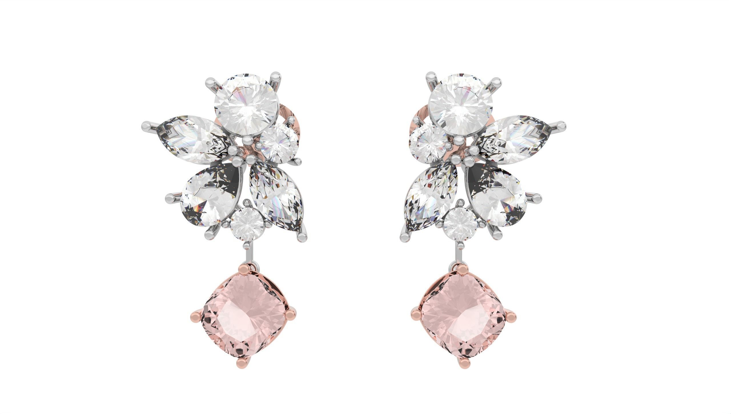 Beautiful Earring  3D print model_45