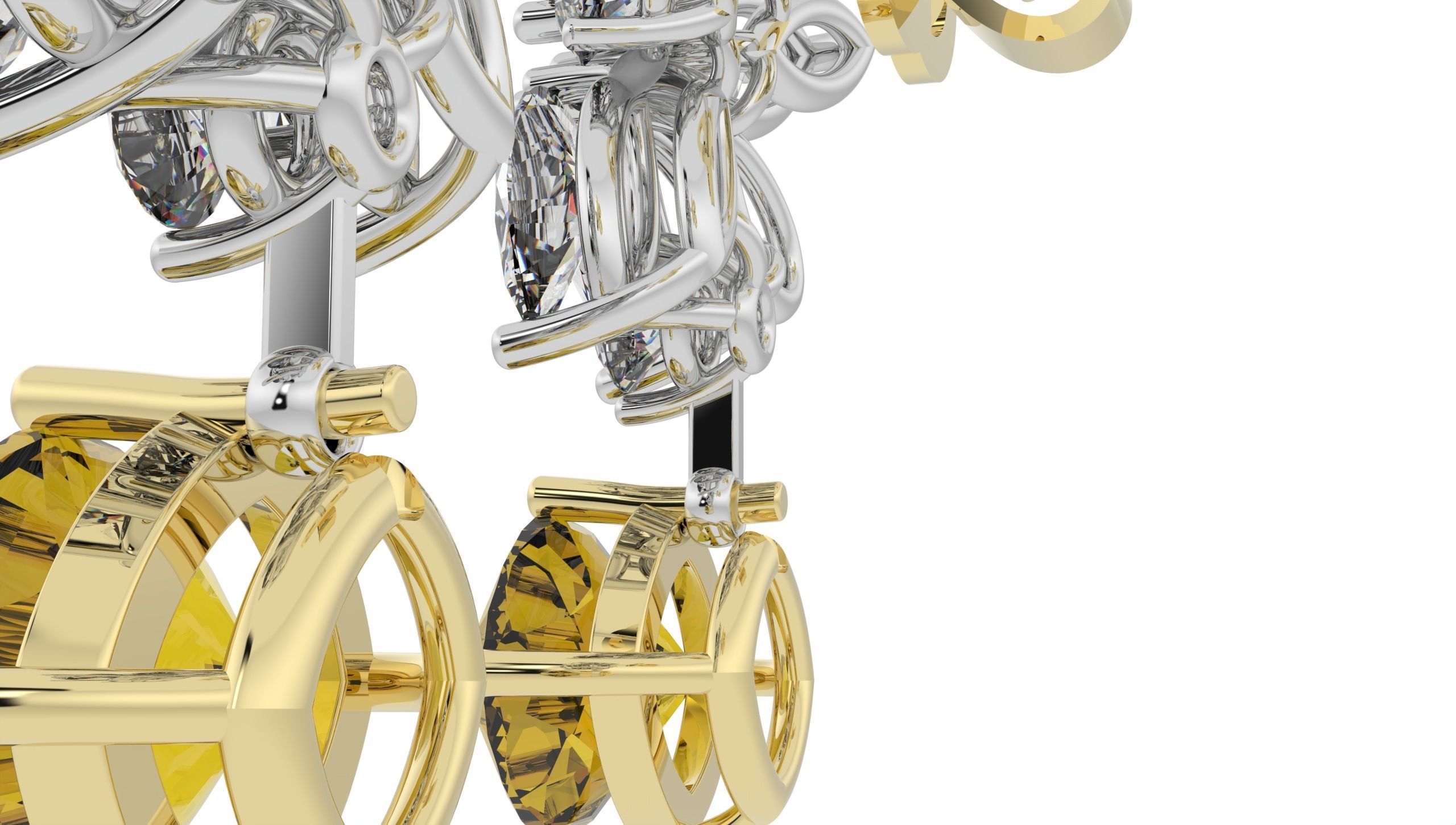 Beautiful Earring  3D print model_6