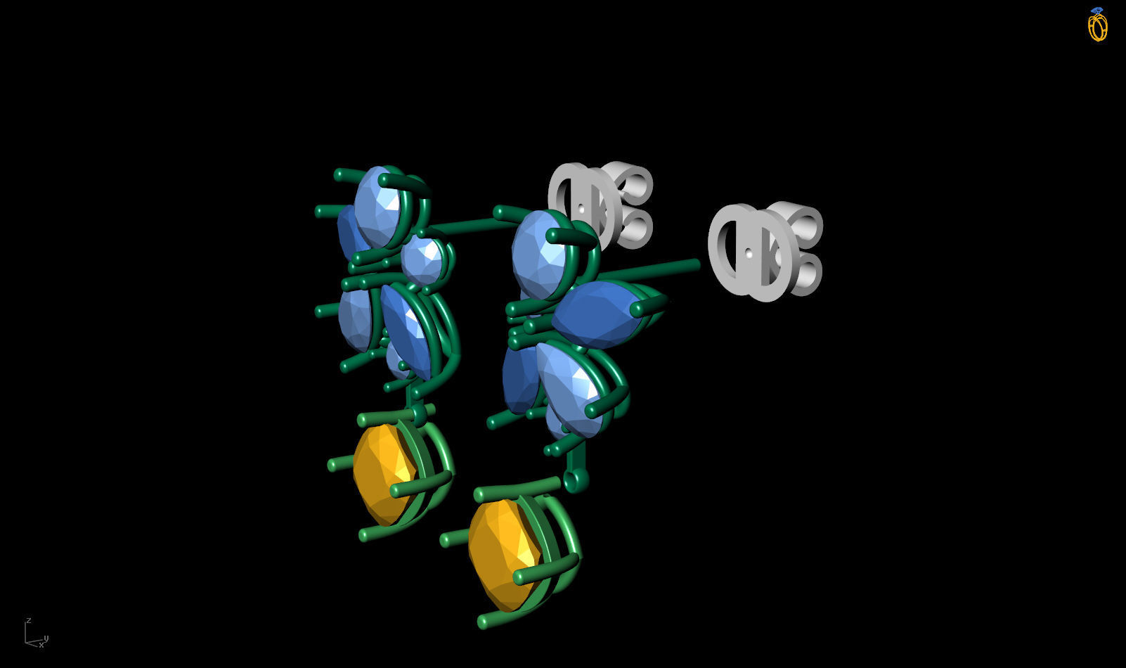 Beautiful Earring  3D print model_10