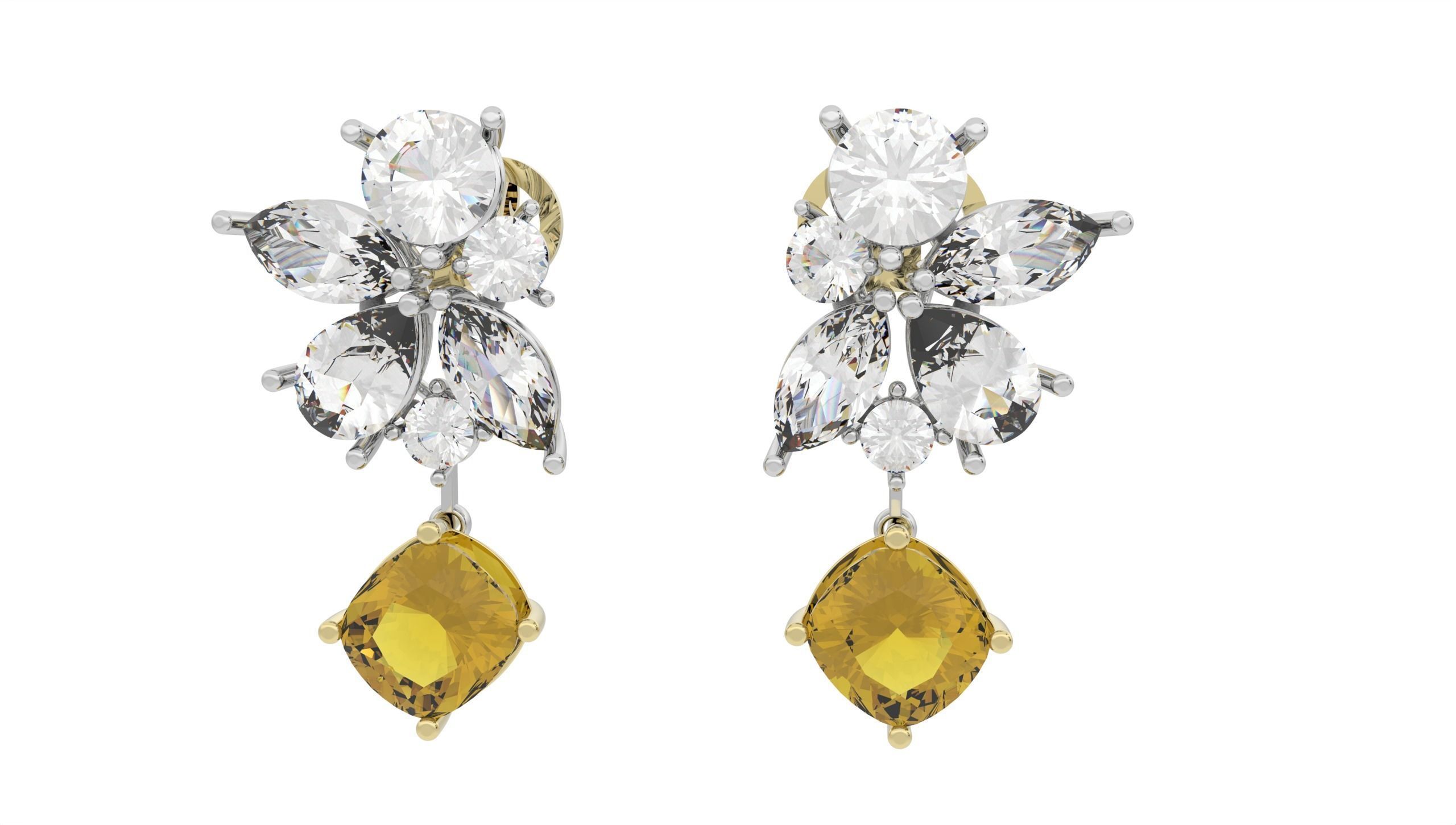 Beautiful Earring  3D print model_40