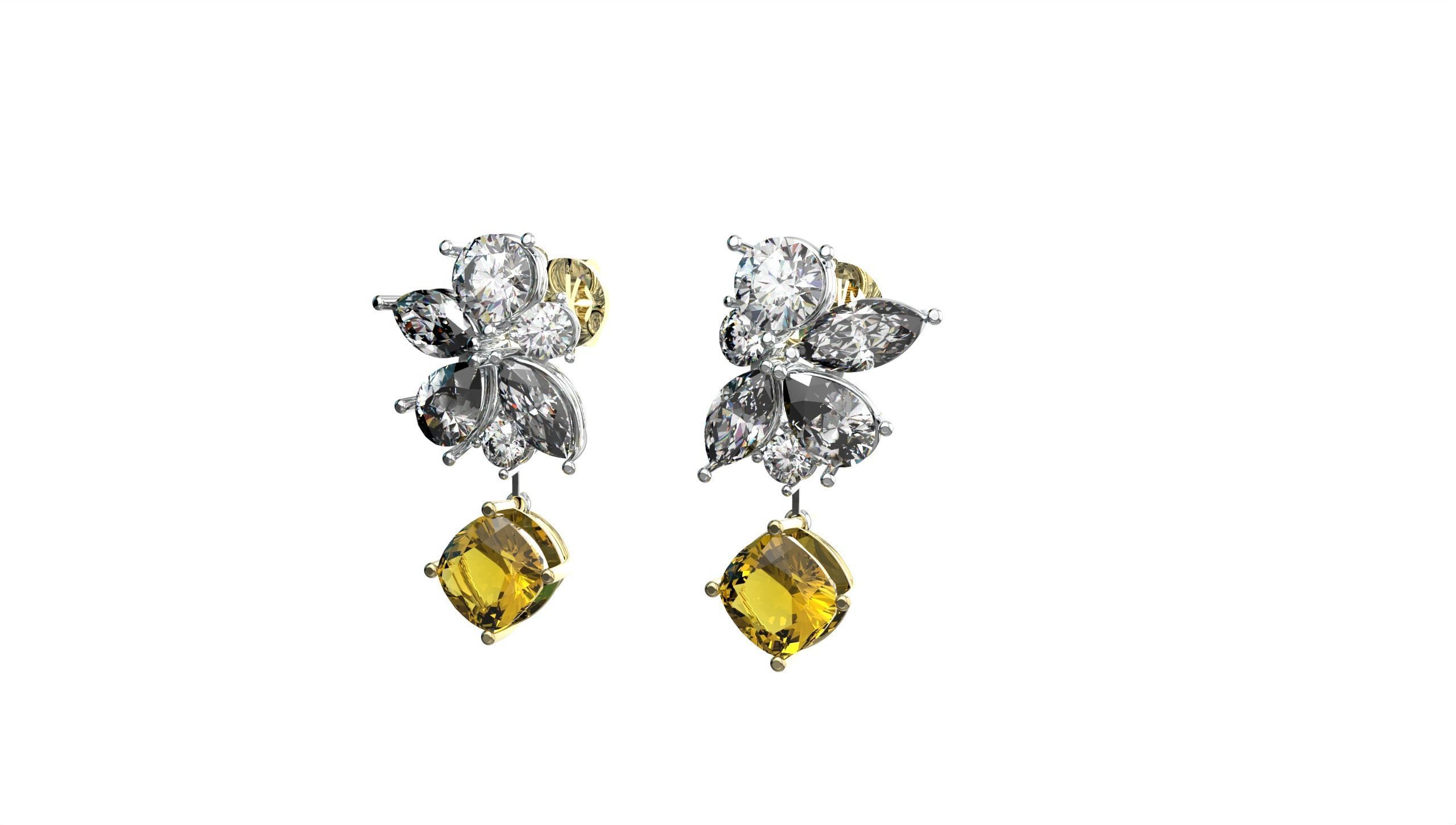 Beautiful Earring  3D print model_30