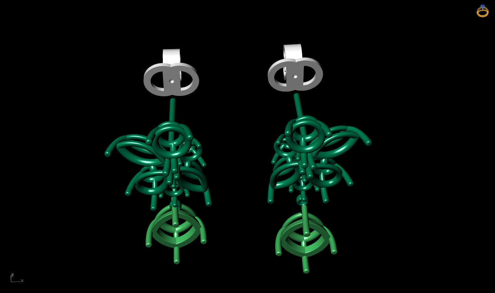 Beautiful Earring  3D print model_18