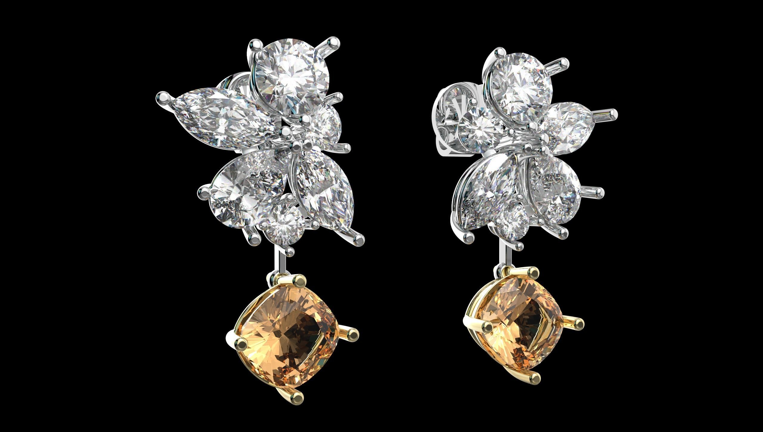 Beautiful Earring  3D print model_20