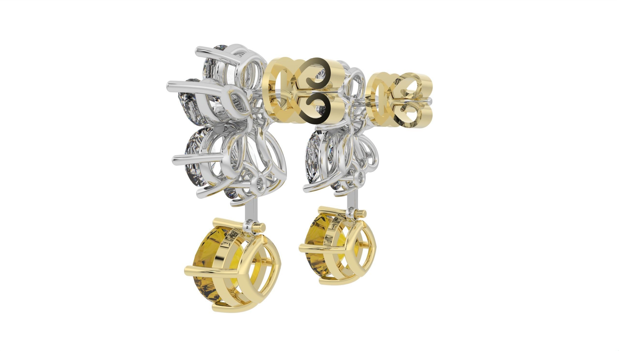 Beautiful Earring  3D print model_34