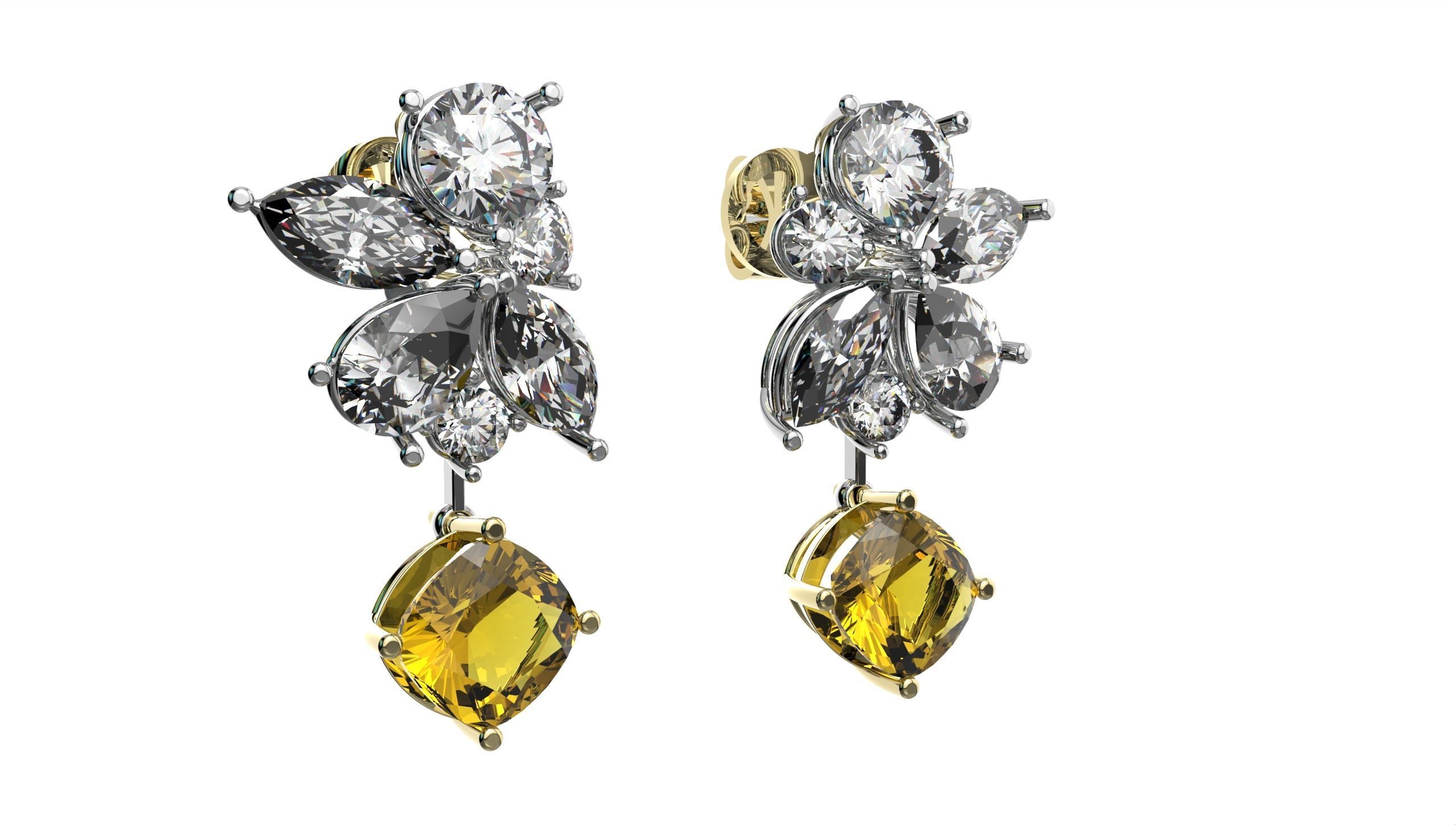 Beautiful Earring  3D print model_31