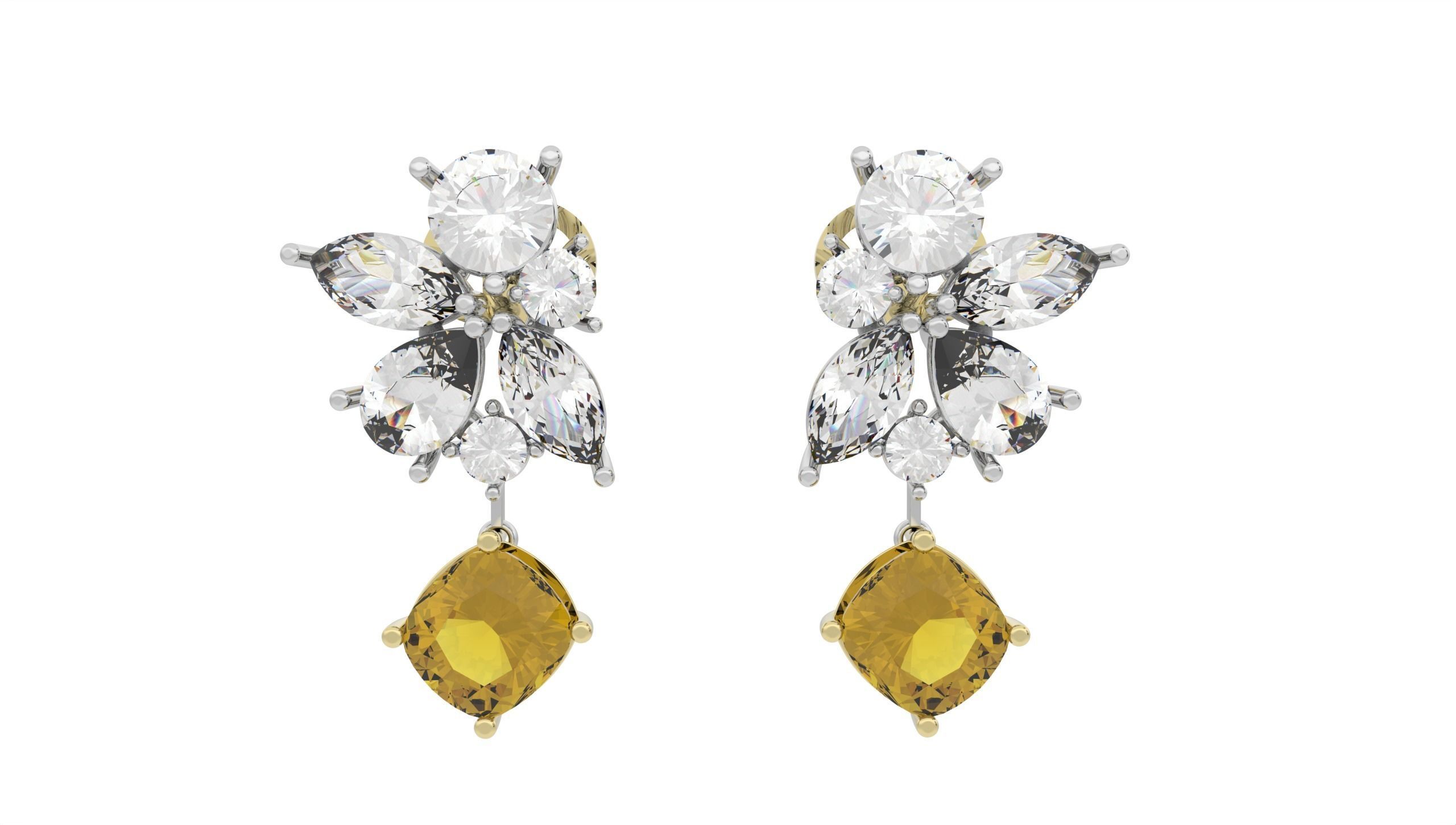 Beautiful Earring  3D print model_42