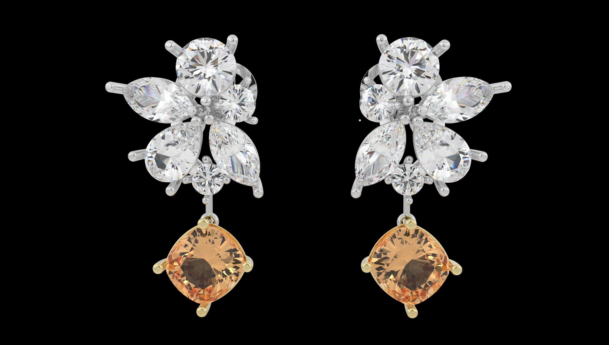 Beautiful Earring  3D print model_21