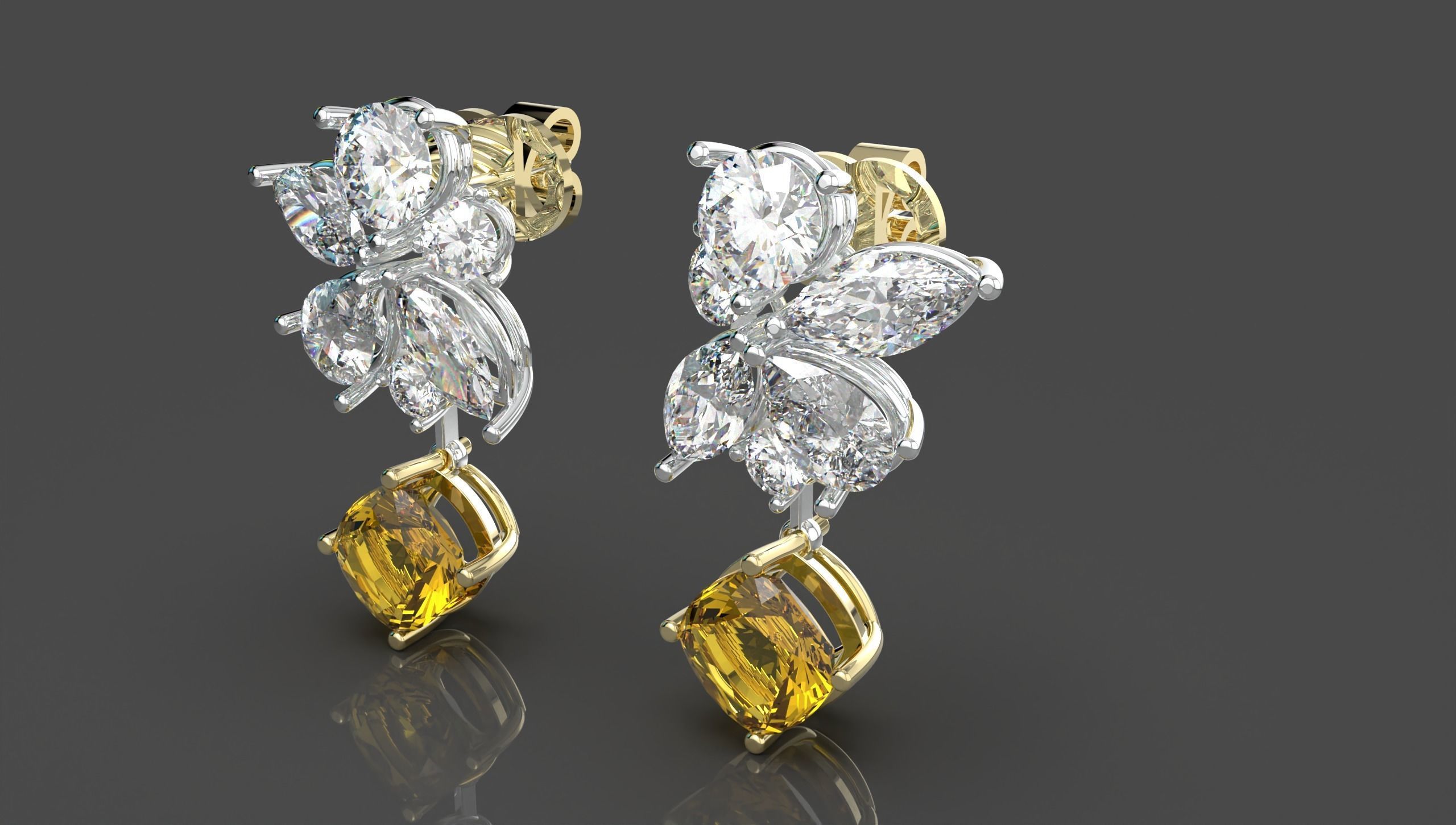 Beautiful Earring  3D print model_25