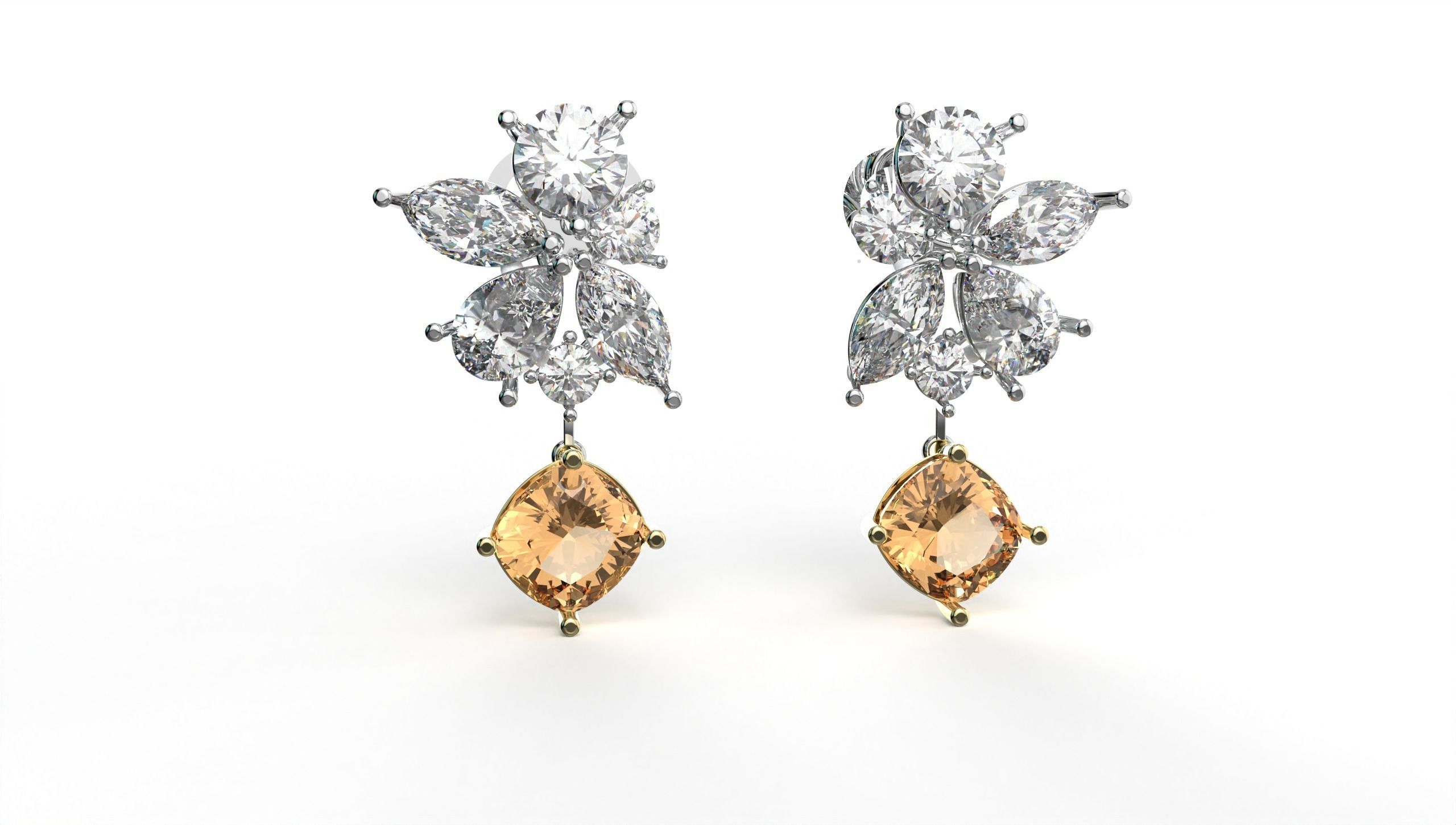 Beautiful Earring  3D print model_3