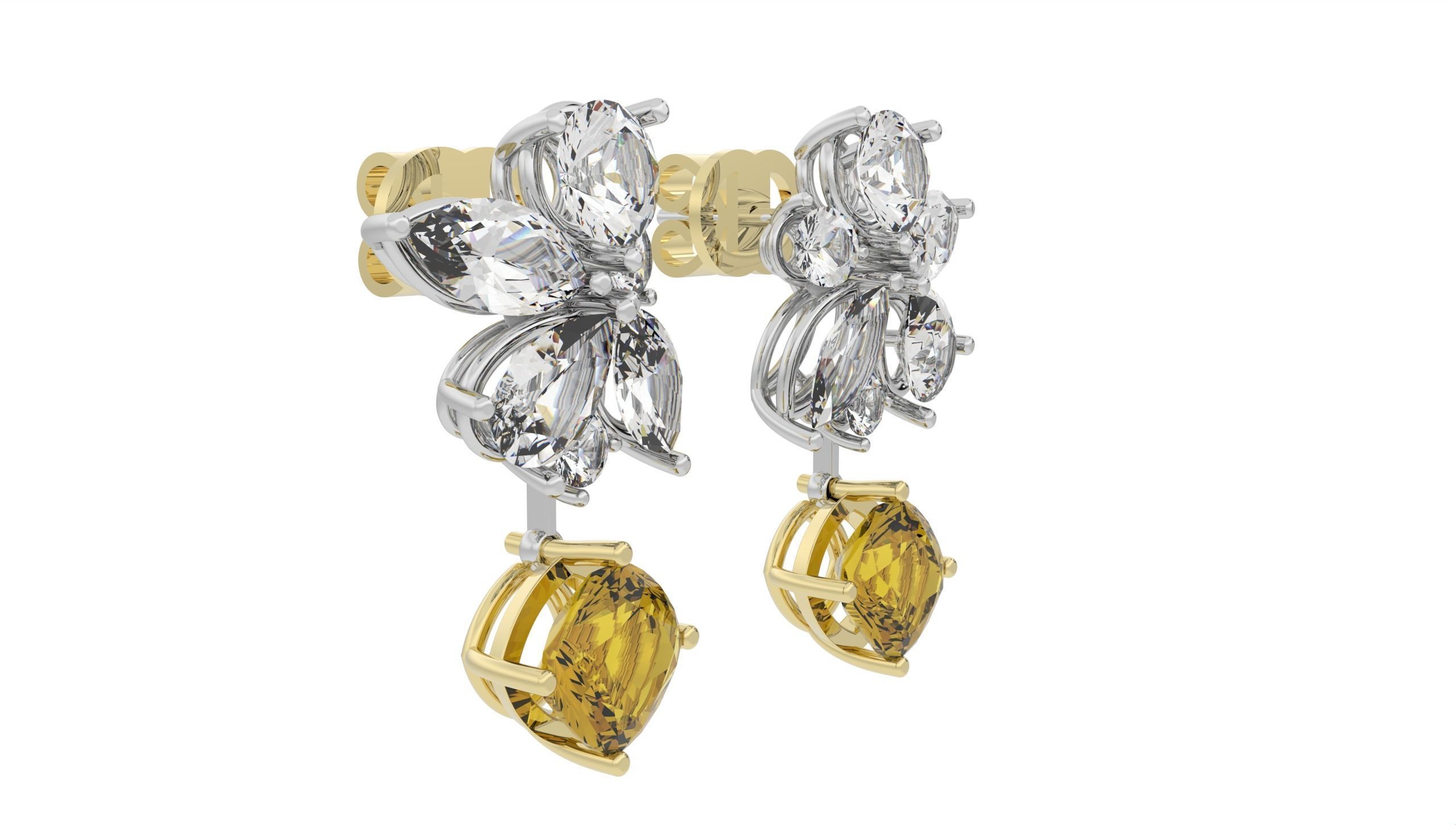 Beautiful Earring  3D print model_36