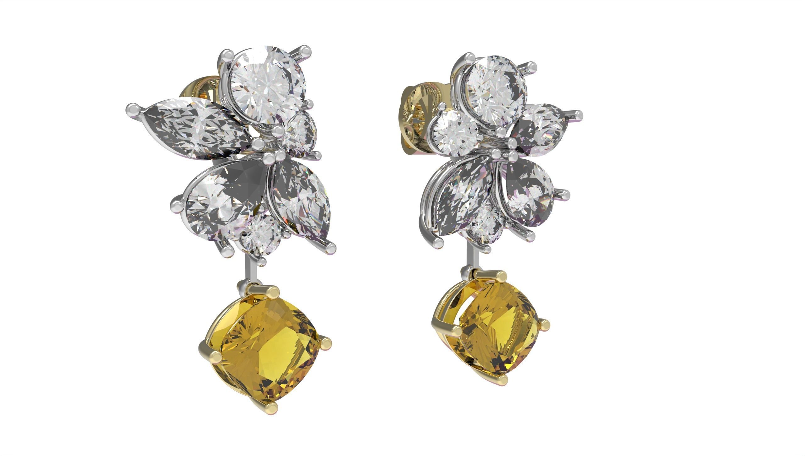 Beautiful Earring  3D print model_32