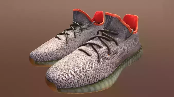 ADIDAS YEEZY 350 V2 DESERT SAGE SHOES PBR