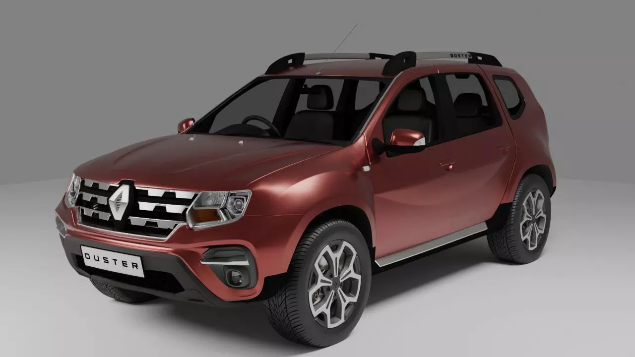 Renault Duster New Model 2022 Low-poly 3D model