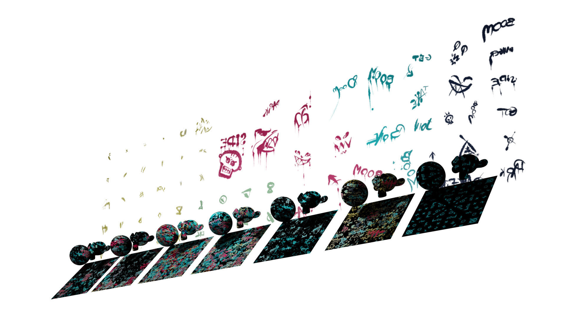 Decals Brushes Materials Pattern and Textures Graffiti Kit Texture_15