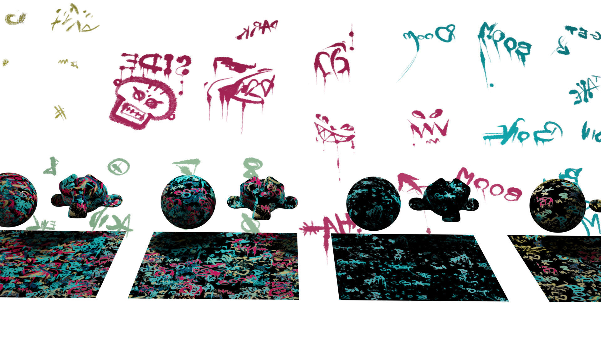 Decals Brushes Materials Pattern and Textures Graffiti Kit Texture_5