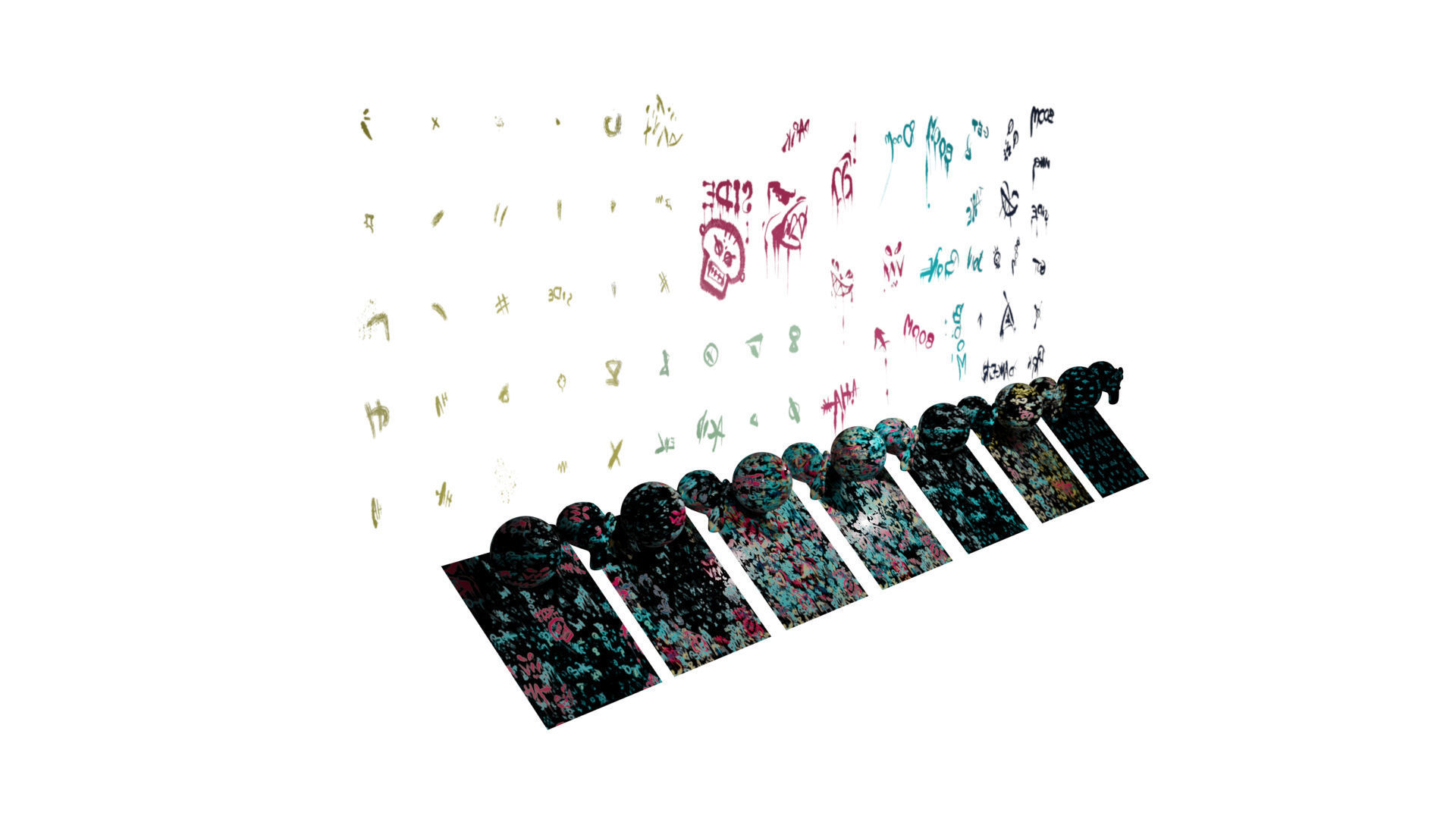 Decals Brushes Materials Pattern and Textures Graffiti Kit Texture_14