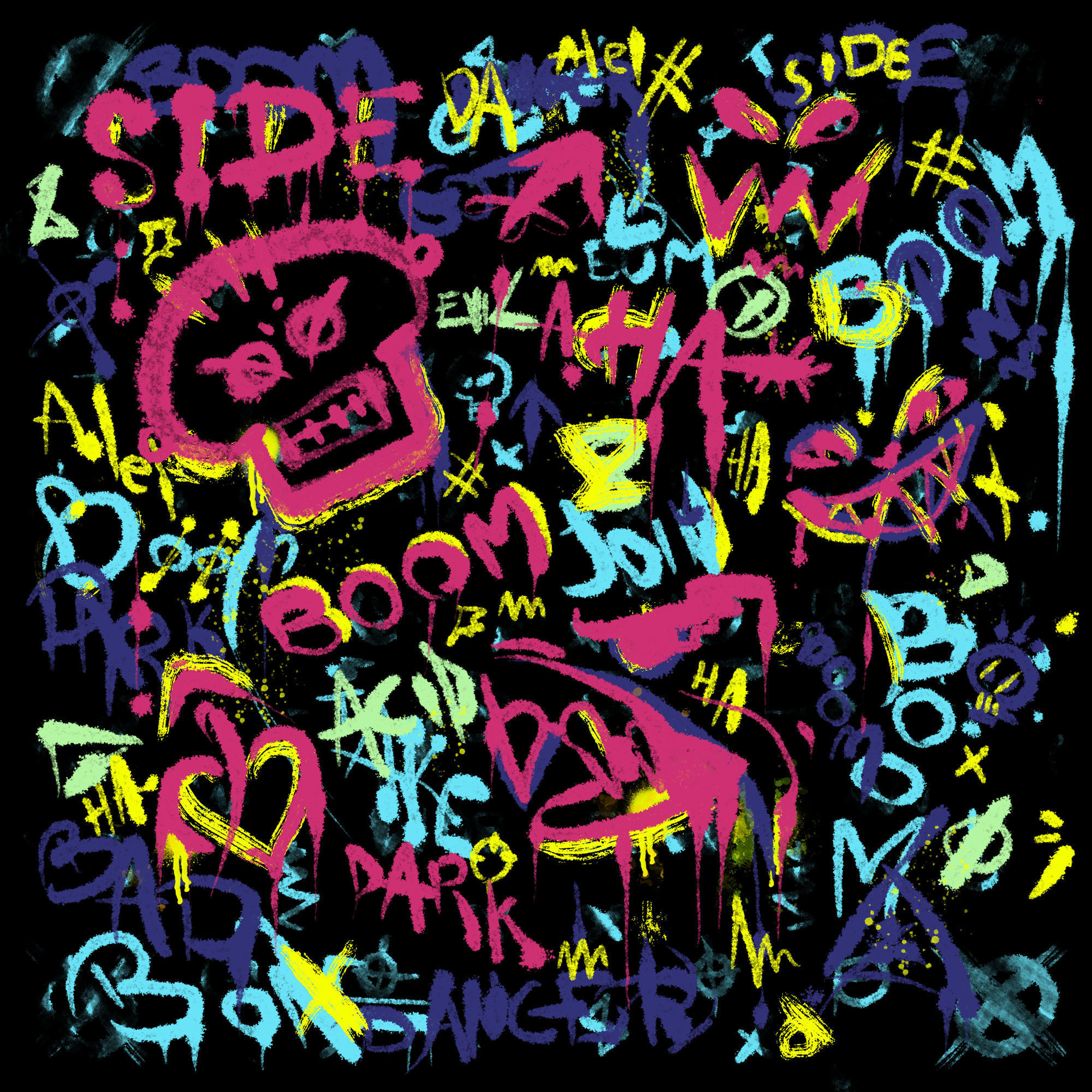 Decals Brushes Materials Pattern and Textures Graffiti Kit Texture_1