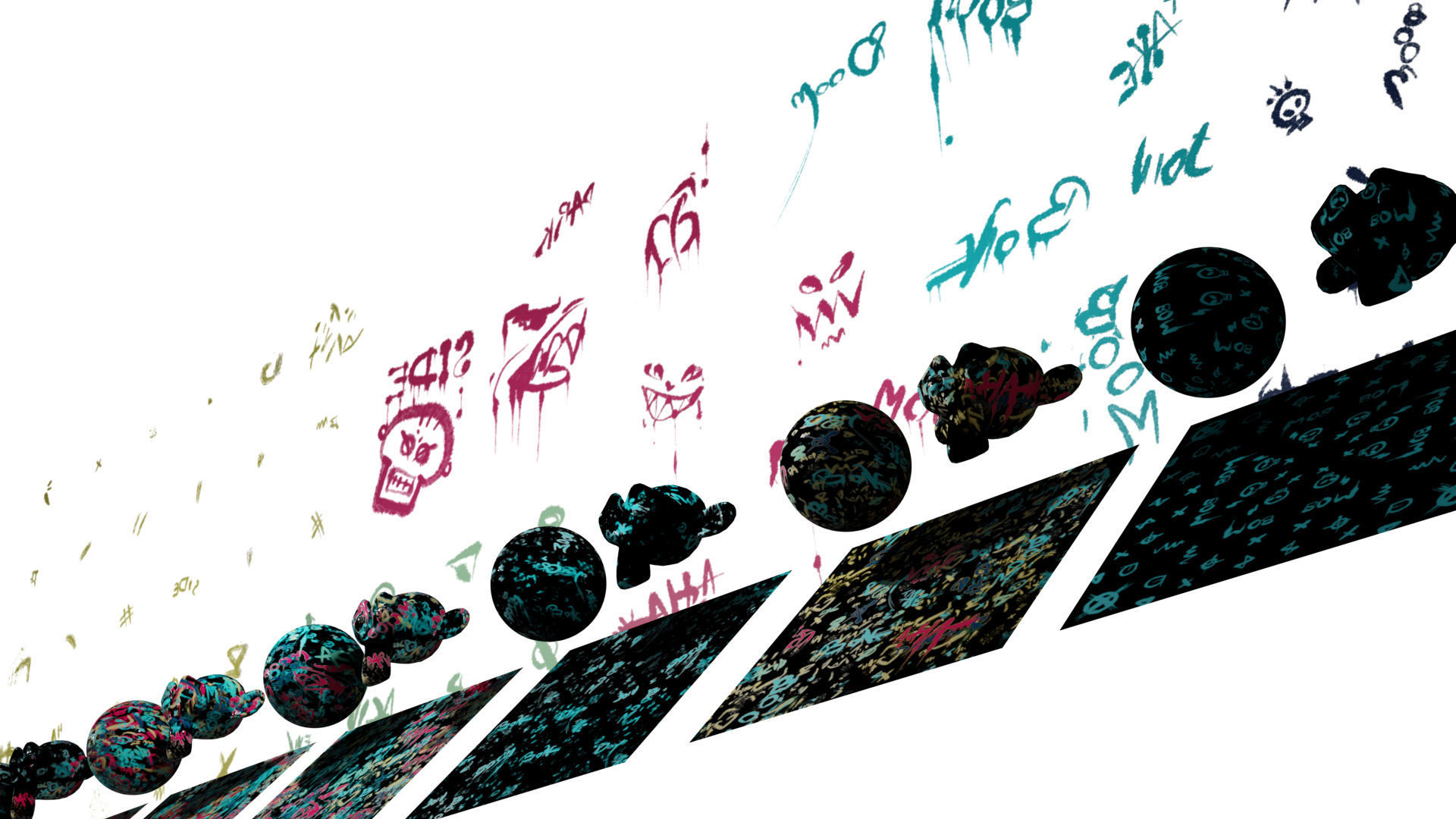 Decals Brushes Materials Pattern and Textures Graffiti Kit Texture_7