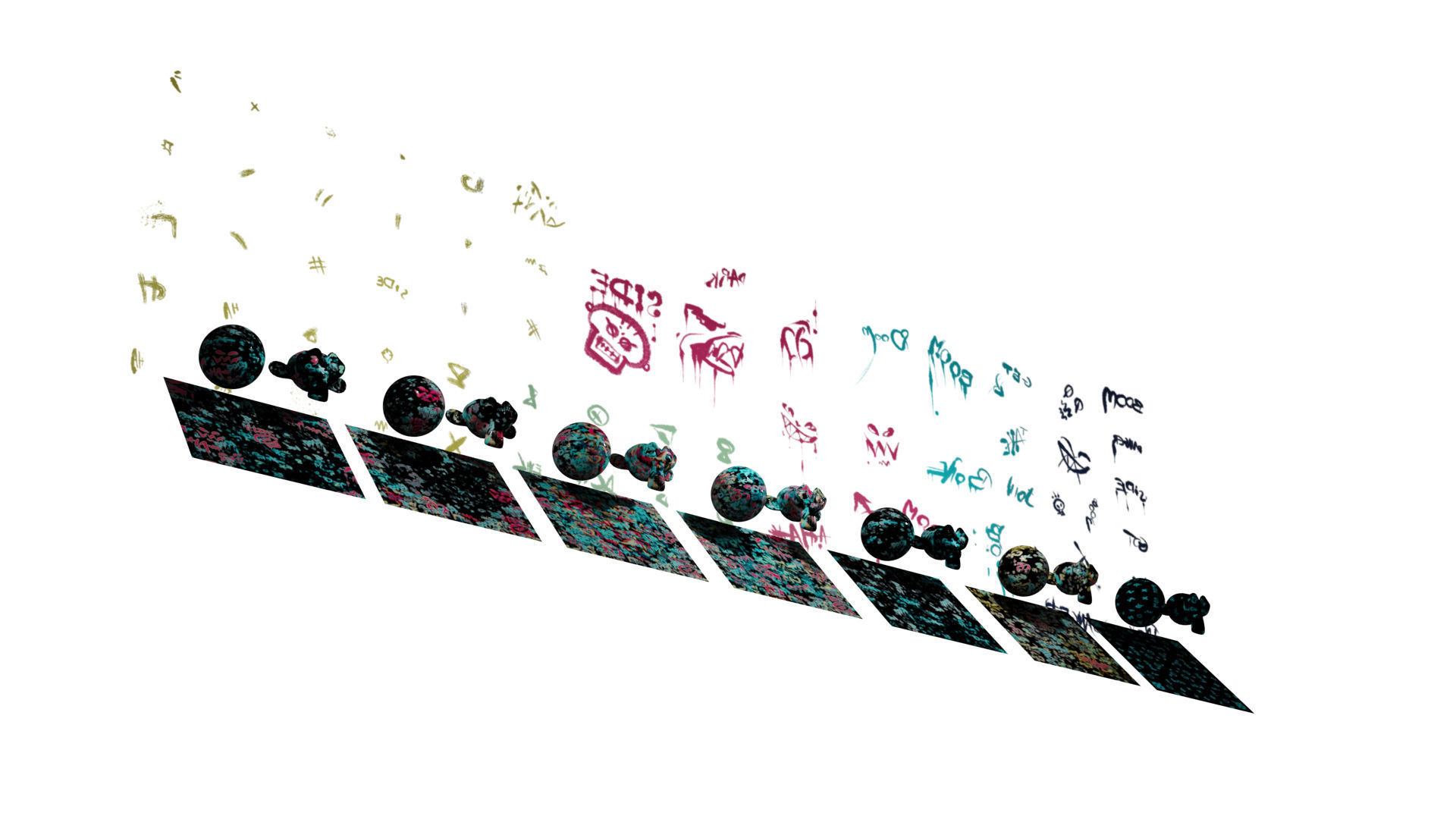 Decals Brushes Materials Pattern and Textures Graffiti Kit Texture_18