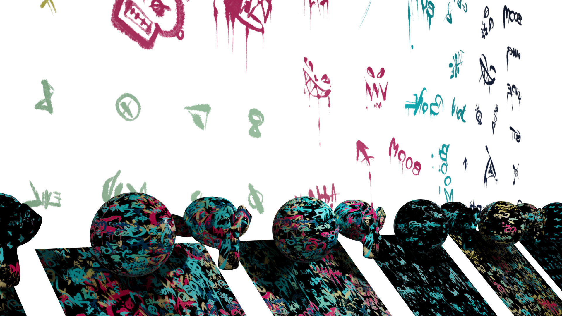 Decals Brushes Materials Pattern and Textures Graffiti Kit Texture_9