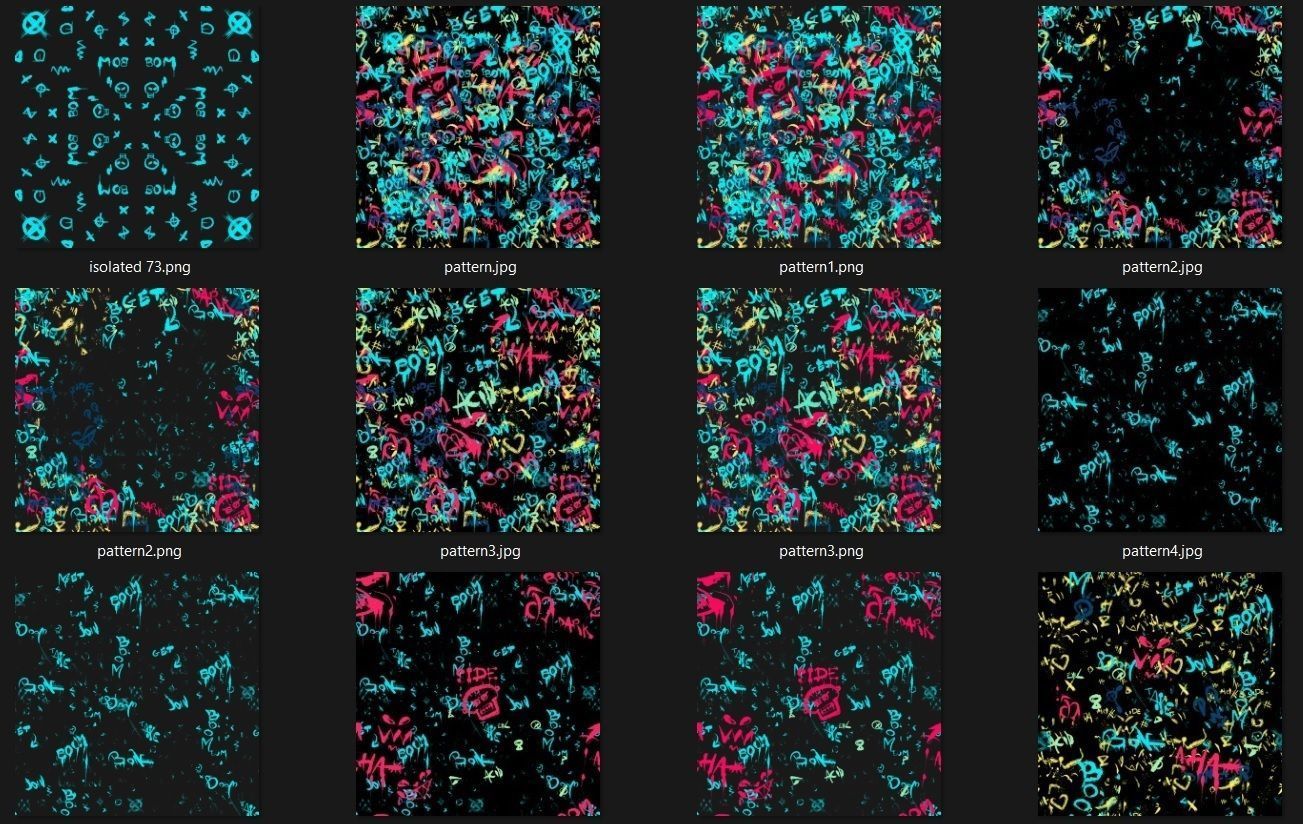 Decals Brushes Materials Pattern and Textures Graffiti Kit Texture_2