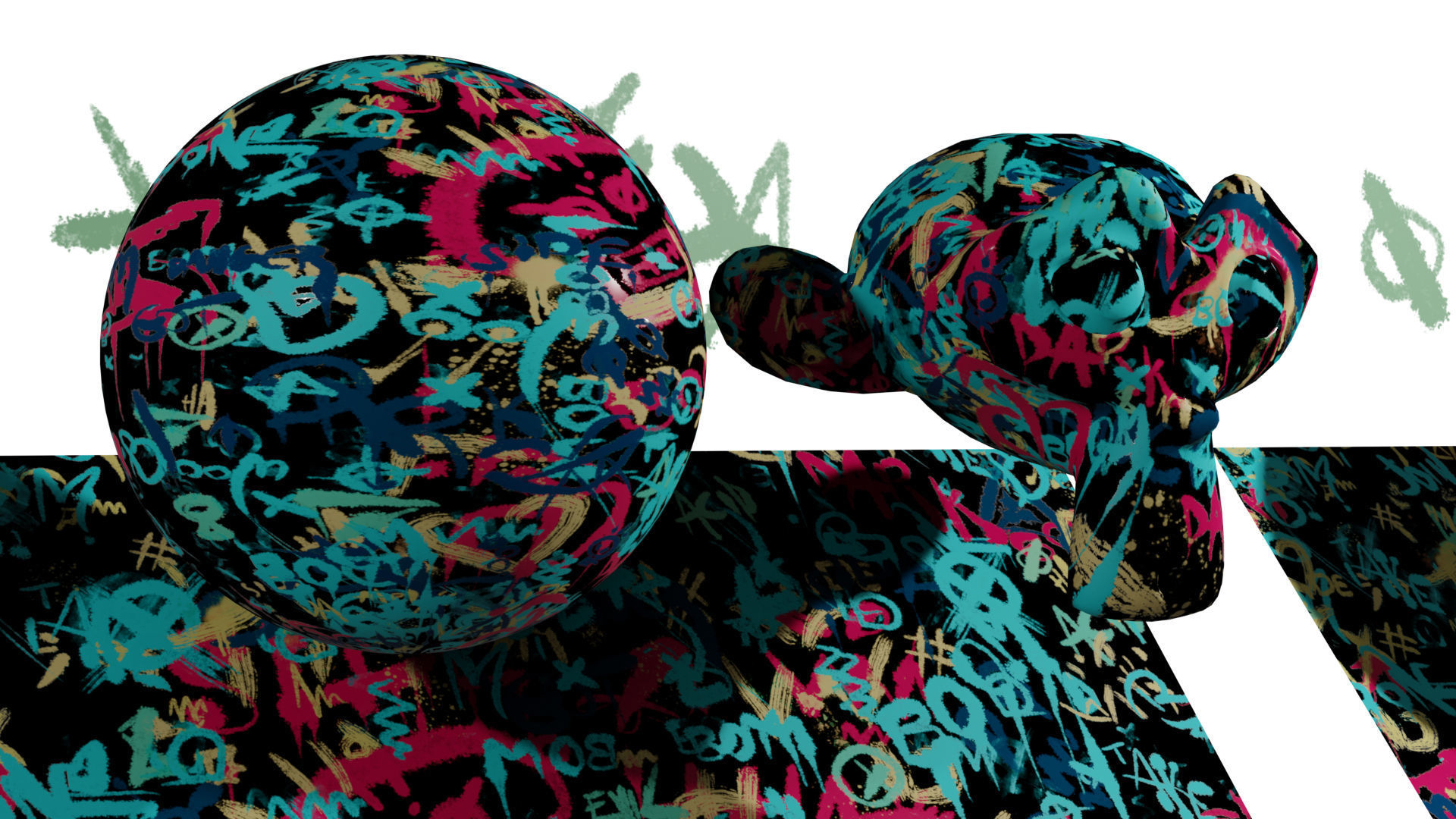 Decals Brushes Materials Pattern and Textures Graffiti Kit Texture_10