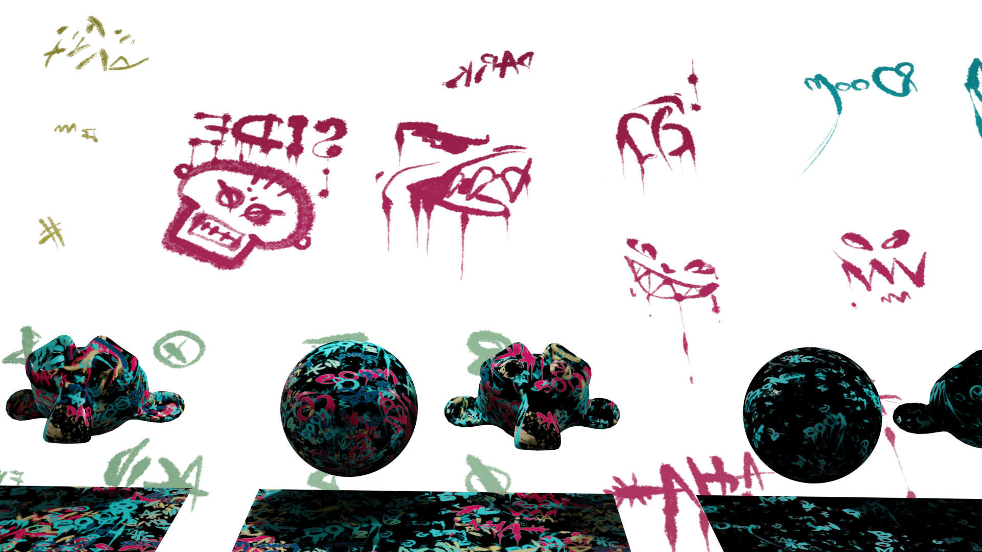 Decals Brushes Materials Pattern and Textures Graffiti Kit Texture_20