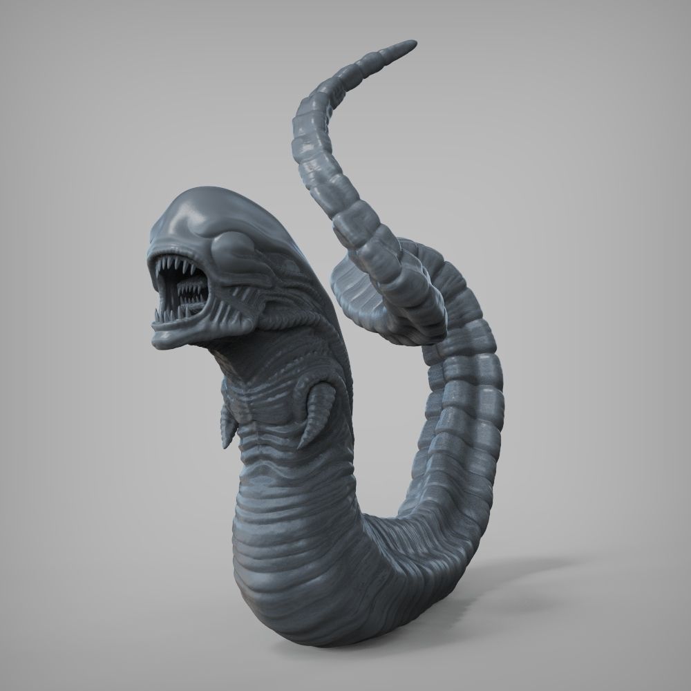 Alien Chestburster 3D model 3D printable CGTrader