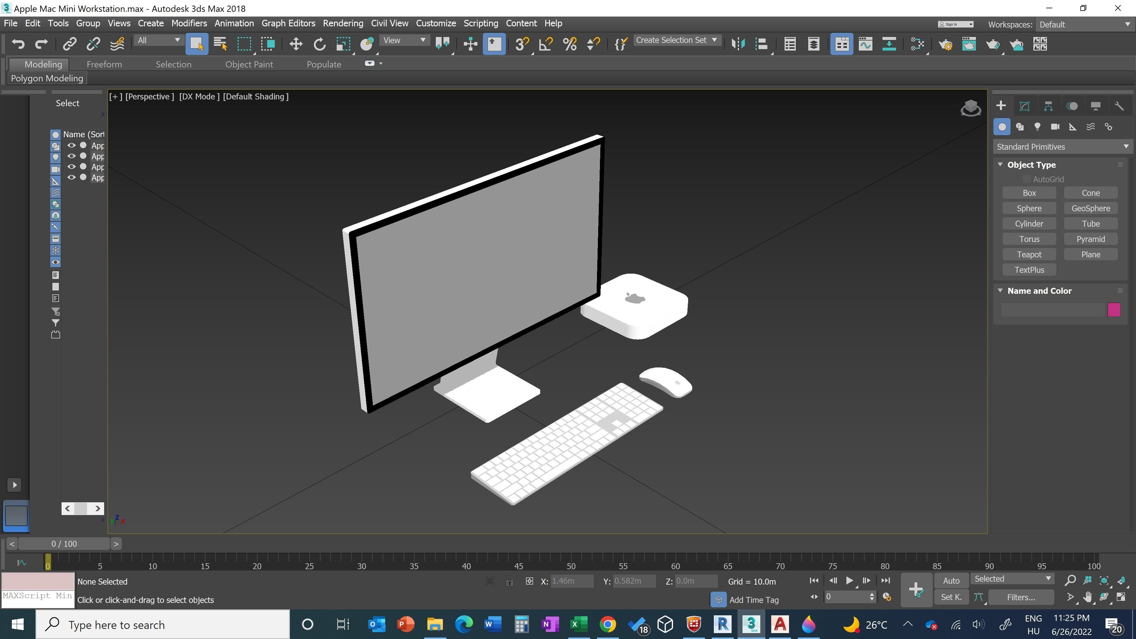 Apple Mac Mini Workstation - Revit Family 3D model_4