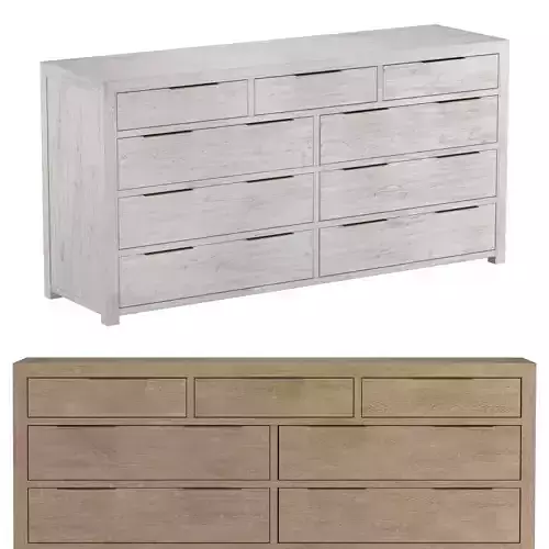LAGUNA EXTRA-WIDE DRESSER 3D model