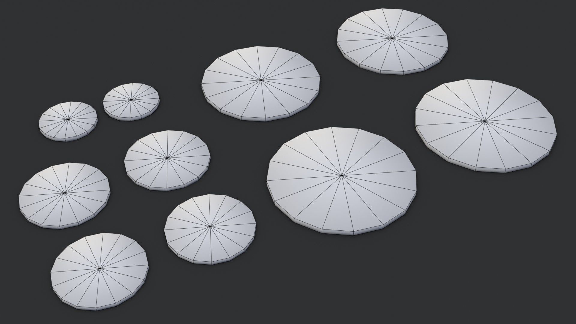Old British Coins Low-poly 3D model_20