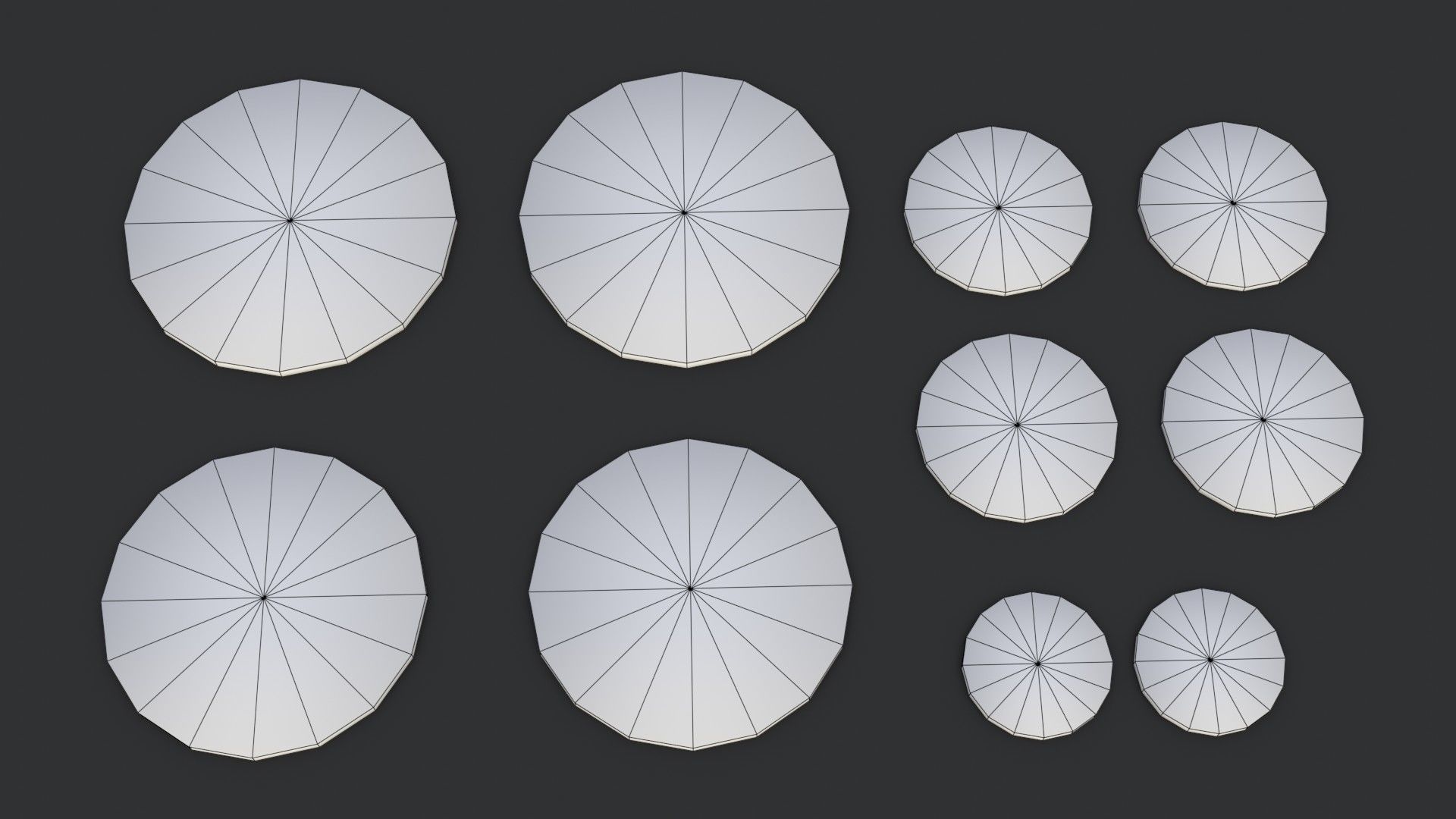 Old British Coins Low-poly 3D model_18