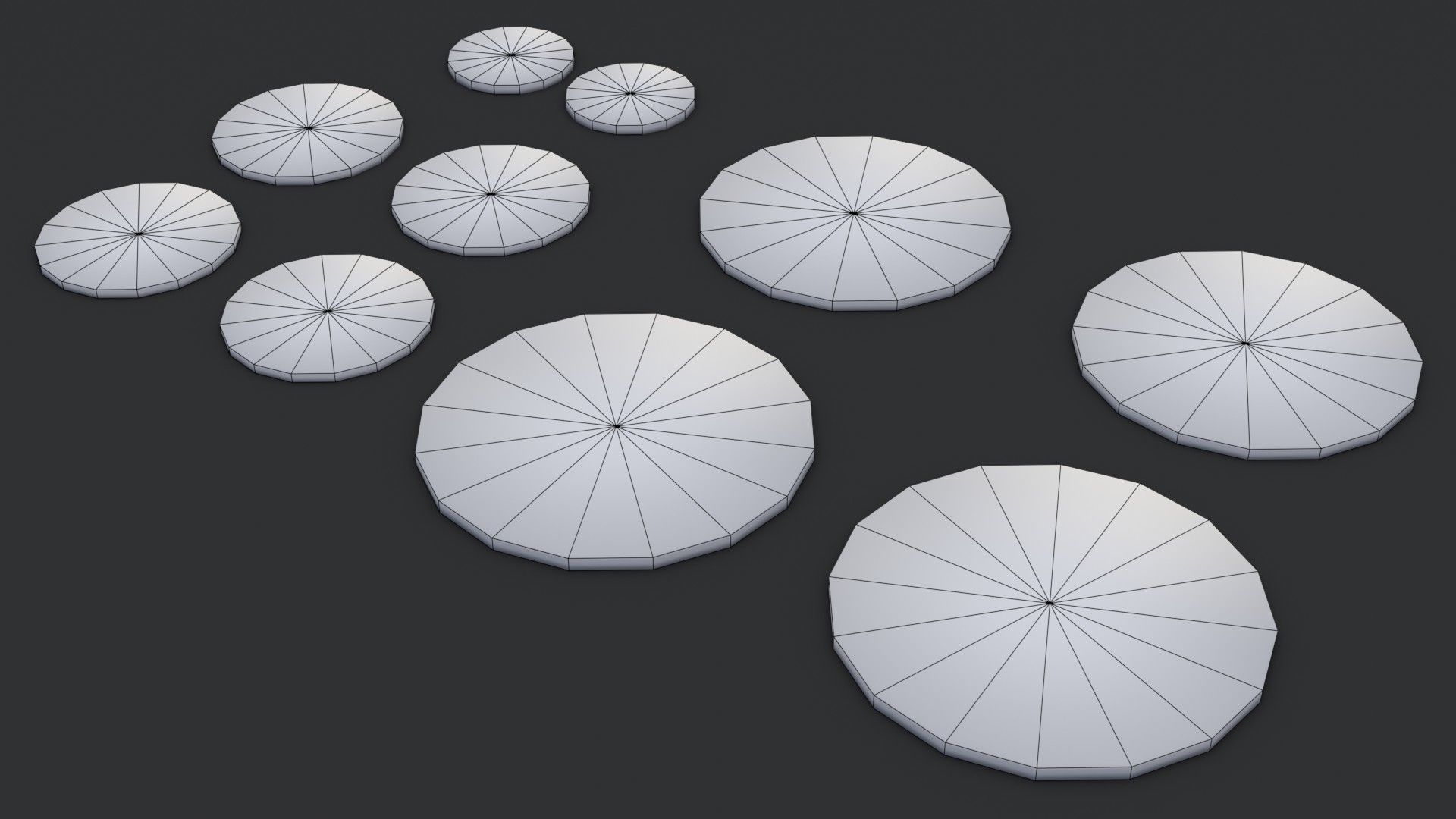 Old British Coins Low-poly 3D model_19