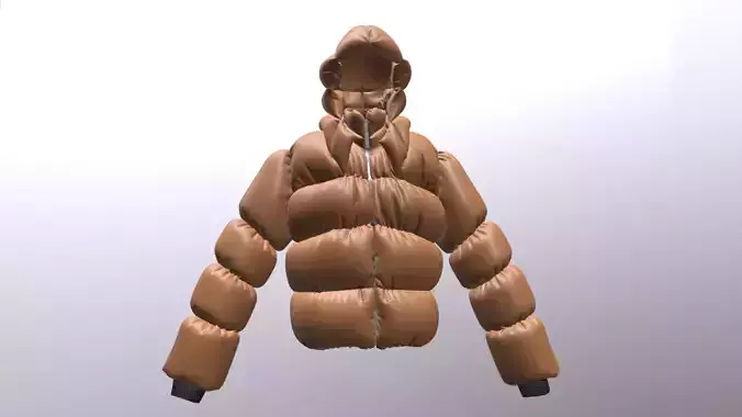 YEEZY x GAP TYPE PUFFER JACKET PBR Low-poly 3D model