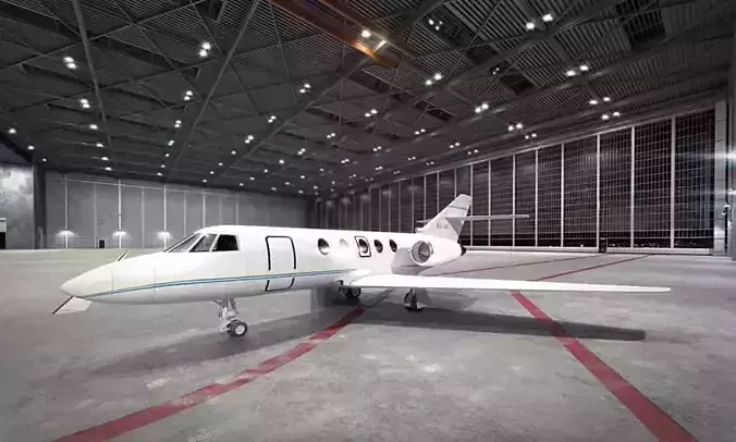 White Jetliner Aircraft