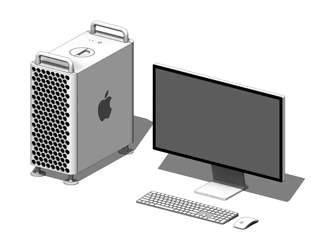 Apple Mac Pro Workstation - Revit Family